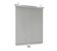 KGUDYS Store Enrouleur à Ventouse pour fenêtres,30/35/45/58/65/72cm de Large,Store de fenêtre à Ventouse d'intérieur,Store résistant aux UV,rétractable,pour la Maison/Le Bureau,Grey-65x125cm/25x49in