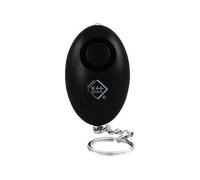 kh-security Alarme de poche noir avec LED 100103B