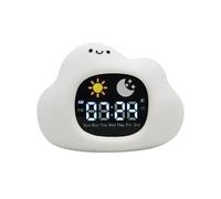 KHADAY Réveil Enfant Nuage Éducatif avec Veilleuse LED - Horloge Pédagogique Jour et Nuit, Programmable Jour de la Semaine, Réveil Bébé et Enfant Garçon/Fille, Idée Cadeau