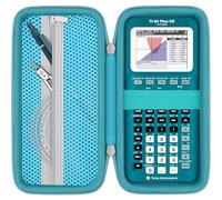 Khanka Étui de voyage rigide de rechange pour calculatrice graphique Texas Instruments TI-83 Plus/TI-84 Plus/TI-84 Plus CE, étui uniquement (bleu sarcelle)