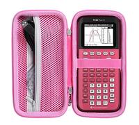 Khanka Étui de voyage rigide de rechange pour calculatrice graphique Texas Instruments TI-83 Plus/TI-84 Plus/TI-84 Plus CE (rose positif)