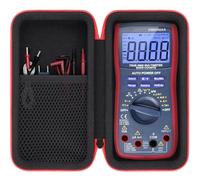 Khanka Étui pour AstroAI Multimètre Numérique Automatique TRMS 6000, Sac de Rangement Protecteur avec Poche pour Accessoires AstroAI TRMS 6000 Counts Multimeters, Étui Seul