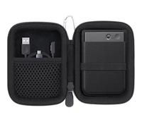 Khanka pour Note Pro/Note Enregistreur Vocal IA Étui de Transport, Housse de Protection Compatible avec Note Pro/Note AI Enregistreur Audio avec Mousqueton, Étui Seulement (Noir)