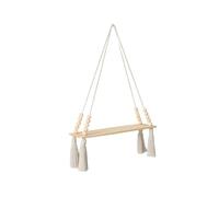 KHASCBNF Jardinière Suspendue en Macramé | Avec des glands de perles en bois, support de plantes polyvalent d'intérieur/extérieur(1pc)