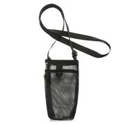 KHASCBNF Porte Gourde BandoulièRe Housse de Protection for Bouteille d'eau Sport Portable, Pochette avec Sangle for téléphone, Sac Visible, Accessoires Camping en Plein air Sac Gourde portatif(Black)