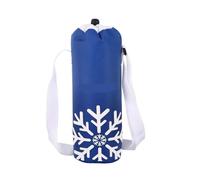 KHASCBNF Porte Gourde BandoulièRe Lot de 2 Housses isothermes Portables et étanches for Bouteilles d'eau, Sacs Pliables for Sports Plein air Voyages Sac Gourde portatif(Deep Blue)