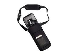 KHASCBNF Porte Gourde BandoulièRe Sac Isotherme for Bouteille d'eau de Sport 2 L (64 oz) avec Sangle inclinée for Fitness, Salle et Sports Plein air Sac Gourde portatif(Black)