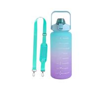 KHASCBNF Porte Gourde BandoulièRe Sac Isotherme for Bouteille d'eau de Sport 2 L (64 oz) avec Sangle inclinée for Fitness, Salle et Sports Plein air Sac Gourde portatif(Greenish Purple)