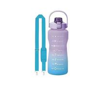 KHASCBNF Porte Gourde BandoulièRe Sac Isotherme for Bouteille d'eau de Sport 2 L (64 oz) avec Sangle inclinée for Fitness, Salle et Sports Plein air Sac Gourde portatif(Purple Blue)