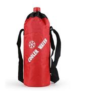 KHASCBNF Porte Gourde BandoulièRe Sac Isotherme Portable de Voyage d'été en Tissu Oxford avec Manchon Isolant for Bouteille d'eau isolée Sac Gourde portatif(Red snowflake1)