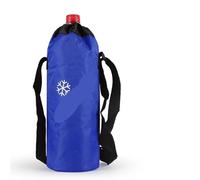 KHASCBNF Porte Gourde BandoulièRe Sac Isotherme Portable de Voyage d'été en Tissu Oxford avec Manchon Isolant for Bouteille d'eau isolée Sac Gourde portatif(Blue Snowflake)