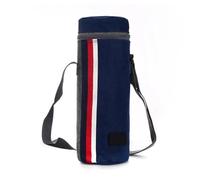 KHASCBNF Porte Gourde BandoulièRe Sac Isotherme Portable de Voyage d'été en Tissu Oxford avec Manchon Isolant for Bouteille d'eau isolée Sac Gourde portatif(Deep Blue)