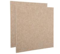 KHBUAB 2 Pièces Carreaux Muraux en Feutre Auto-adhésifs Beige, Anti-usure, Carrés pour Tableau D'affichage, Maison Salle de Classe