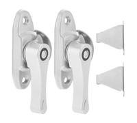 KHBUAB 2ensembles Serrure à Crochet Inox pour Fenêtres et Portes Lot de Verrou Coulissant Sécurisant Installation Facile sans Outils Protection et Sécurité Renforcée
