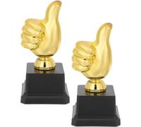 KHBUAB 2pièces Trophée Pouce Garçon Fille Trophées pour Garçon Fille Récompense de Compétition Danger pour Jeux et Fête