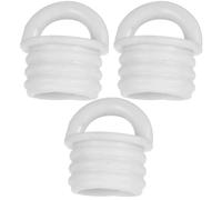 KHBUAB 3 Pièces Bouchon Étanche en Caoutchouc Pratique pour Seau à Serpillière Blanc, Accessoire de Vidange pour Salle de Bain à Domicile, Facile à Utiliser