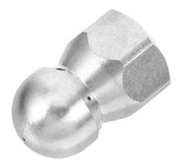 KHBUAB Buse de Pulvérisation Petite pour Nettoyage Canalisation Buse Haute Pression Acier Inoxydable Accessoire Laveuse Facile à Installer pour Débouchage et Rinçage