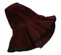 KHBUAB Casquette de Soudage en Cuir de Vachette Marron, Réglable et Confortable, avec Protection Anti-Projections pour Soudeur, pour Travaux de Soudure Couleur Couleur Aléatoire