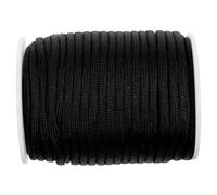 KHBUAB Corde D'échelle Stable en Fibre de Polypropylène Renforcée, Résistante à L'usure, Rouleau de Corde Réglable pour Remplacement et Extension D'échelle Noire