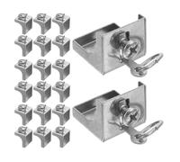 KHBUAB Embouts Lot de 30 Pièces pour Tringle à Rideaux en Acier Inoxydable Argenté Protège la Douceur du Rail et Prolonge la Durée de Vie, pour Décoration Intérieure Moderne
