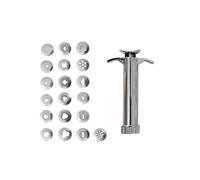 KHBUAB Ensemble D'extrudeuse à pour Extruder Pâte Polymère et Pâte à en Acier Inoxydable 19 Disques Interchangeables Plusieurs styles pour Artisanaux Plusieurs styles