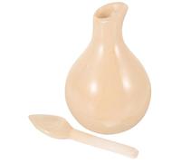 KHBUAB Flacon Parfum en Céramique Blanc 100ml pour Salon, Décoratif | Rangement et Versement de Liquides, Design Chic à Ouverture Élégante, pour Coiffeuse ou Bibliothèque