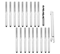 KHBUAB Kit de Garde-corps en Câble D'acier Inoxydable Tension Réglable 1/8 Pouce Vis pour Rambarde de Terrasse 20 Pièces Adapté Intérieur et Extérieur
