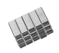 KHBUAB Lot de 12 Boîtes de Recharges D'agrafes Métalliques Robustes en Acier Inoxydable, Taille Standard N°10, 20 Pièces par Boîte, Compatibles Petite Agrafeuse de Bureau pour Usage