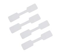 KHBUAB Lot de 200 Étiquettes Adhésives Blanches en Papier pour Bijoux Ruban Adhésif Double Face sans Résidu, pour Colliers et Bagues en DIY