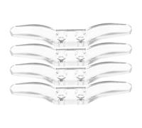 KHBUAB Lot de 4 Sets de Sets de Supports de Cordon pour Stores en Pom, Crochet Discret pour Maintien et Sécurité des Cordons de Rideaux en Boutique ou Bureau
