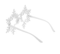 KHBUAB Lunette Noel Flocon de Neige en Abs pour Articles de Fête, Accessoires Photo Décoratifs Chics et Originaux pour Festivals et Prises de Vue
