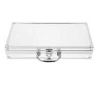 KHBUAB Mallette Étui de Transport Robuste en Alliage D'aluminium Légère et Résistante à l'usure, Boîte de Rangement Compacte Argenté Maison Bureau