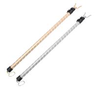 KHBUAB Perche Facile à Utiliser en Alliage D'aluminium Robuste Télescopique 2pcs Crochet Pratique Légère et Réglable pour Penderie et Plafond