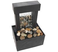 KHBUAB Petite Fontaine d'Intérieur Cascade d'eau pour Décoration Maison et Ambiance Relaxante Bureau