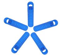 KHBUAB Poignées de Manche de Balai Prise Confortable et Contrôle Amélioré en Plastique Bleu 5pcs Diamètre Intérieur 25mm pour Serpillière et Balai