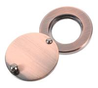KHBUAB Protecteur de Confidentialité pour Trou de Porte Avant en Métal Installation sans Outil, Couverture de Sécurité pour Porte D'entrée, Cache-jonction Discret pour Maison