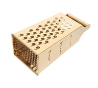 KHBUAB Râpe à 4 Faces en Acier Inoxydable Cuisine, Ustensile Multifonction pour Émincer et Râper Pommes de Terre et Oignons, Outil Compact et Suspendable