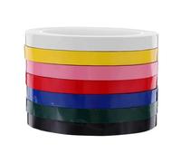 KHBUAB Rouleaux de Ruban Adhésif Pet Résistant Chaleur pour Marquage Coloré Lot de 7 10 Mm X 66 M Surfaces Diverses en Espaces Fonctionnels et Salles de Classe