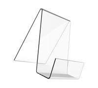 KHBUAB Supports de Livres Anti-renversement en Acrylique Transparent, Pupitre à Livres Élégant 2 Pièces pour Affichage de Fichiers Bureau ou Boutique