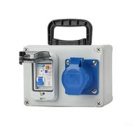 KHIronHive Boîtier de distribution étanche IP65 pour le contrôle de l'alimentation électrique, boîtier de distribution robuste et résistant aux intempéries pour jardin, terrasse, camping-car, boîtier
