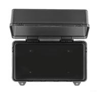 KHIronHive Boîtier électrique d'extérieur étanche IP55 en plastique robuste avec double couvercle verrouillable résistant aux intempéries Connecteur de rallonge mural Noir 23,5 x 12,4 x 10 cm (A)