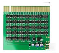 KHIronHive Carte testeur PCI-E 16X avec indicateurs LED Type-C alimenté Outil de diagnostic pour carte mère de bureau graphique et détection de défaut Southbridge HMT-CZ01 Compact Vert 8,5 x 8 cm ABS