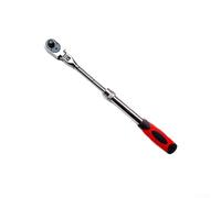 KHIronHive liquet rétractable à 72 dents avec poignée extensible, interrupteur réversible à couple élevé, outil de retrait d'écrous en métal, rouge, 1/4", 3/8", 1/2" (B)