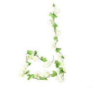 KHIronHive Guirlande artificielle pour fleurs de cerisier en rotin - Décoration flexible à suspendre pour mariage, maison, fête, centre de table, clôture, mur, facile à installer, en plastique