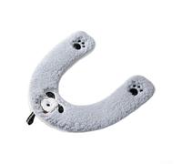 KHIronHive Housse de siège de toilette pour toilettes rondes et carrées | Tapis chauffant lavable en peluche épaisse | Accessoire de siège confortable en coton doux à longues fibres (bleu)