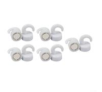 KHIronHive Lot de 10 crochets magnétiques puissants, 12 x 18 mm en ABS blanc pour réfrigérateur, bureau, cuisine, surfaces métalliques, rangement robuste pour clés, serviettes, sacs, outils (blanc)
