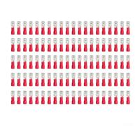 KHIronHive Lot de 100 cosses à sertir femelles isolées, connecteurs électriques à connexion rapide pour pelle de 2,8 mm, 4,8 mm, 6,3 mm, cosses de câble en laiton pour projets de câblage automobile à