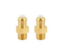 KHIronHive Lot de 2 soupapes de décharge thermique en laiton pour nettoyeur haute pression, soupape de sécurité à dégagement automatique de chaleur, pour homelite pour karcher, raccord de tuyau 1/4