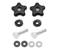 KHIronHive Lot de 4 boulons de poignée de tondeuse à gazon en acier inoxydable avec design hexagonal, kit de fixation pour tondeuses Toro et souffleuse à neige, pièces de rechange à verrouillage