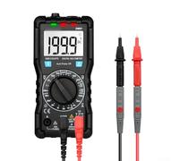 KHIronHive Multimètre numérique avec plage automatique et écran LCD, testeur de résistance de courant de tension AC/DC, lampe de poche intégrée et arrêt automatique